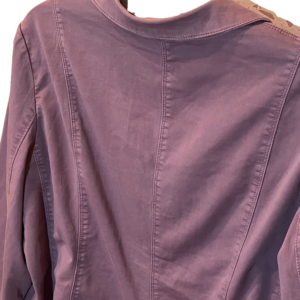 Chico’s Button Down Shacket Jacket Purple - image 7